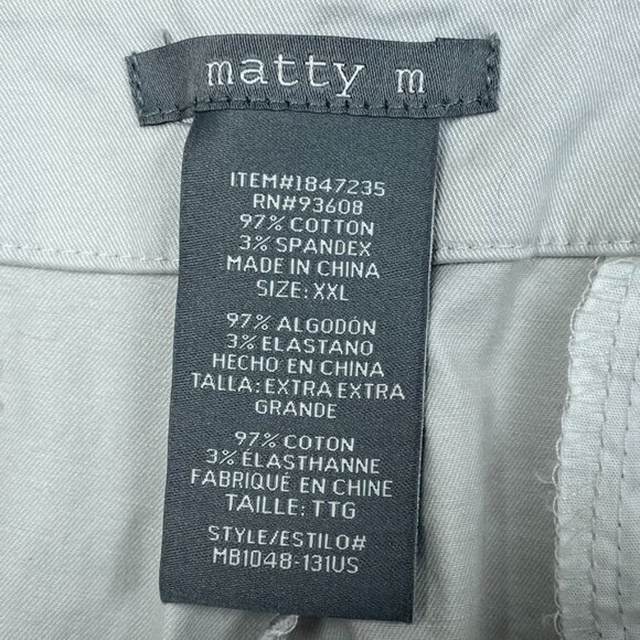 Matty M Womens Beige Bermuda Shorts Size XXL Cotton Blend a1659 - Picture 4 of 6